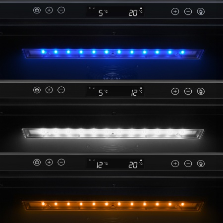 Винный шкаф Meyvel MV98-KBT3 компрессорный трёхзонный встраиваемый